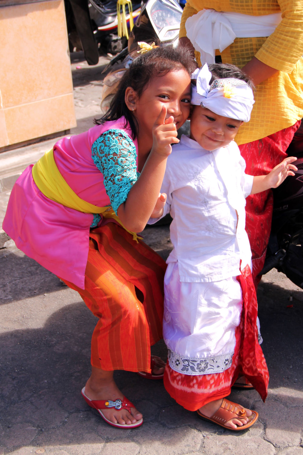 Portrait d'enfants lors de la fête de Galungan
Bali - Indonésie Bali - Indonésie