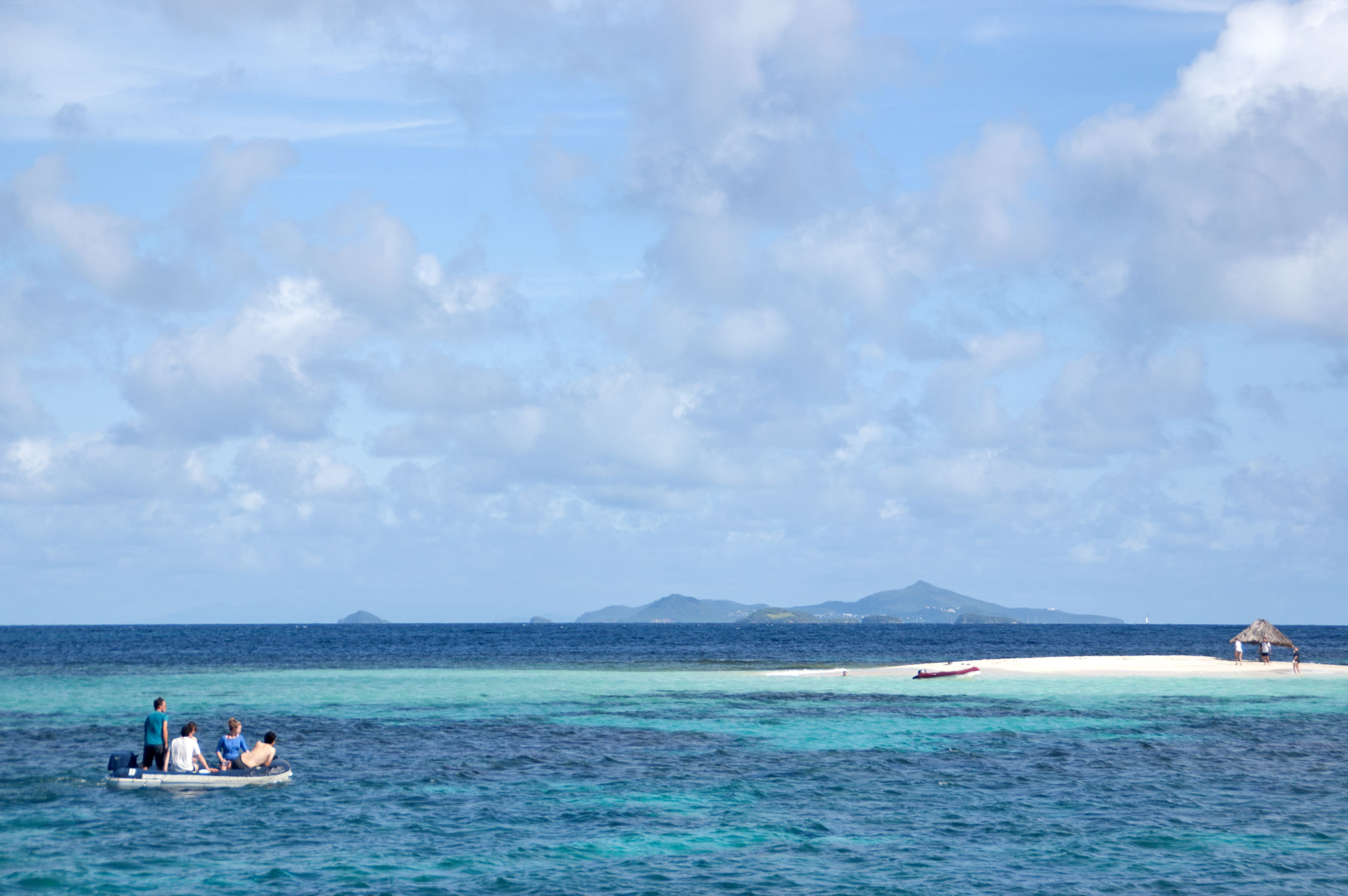 Îlot Morpion, un confetti dans l'océan catamaran grenadines