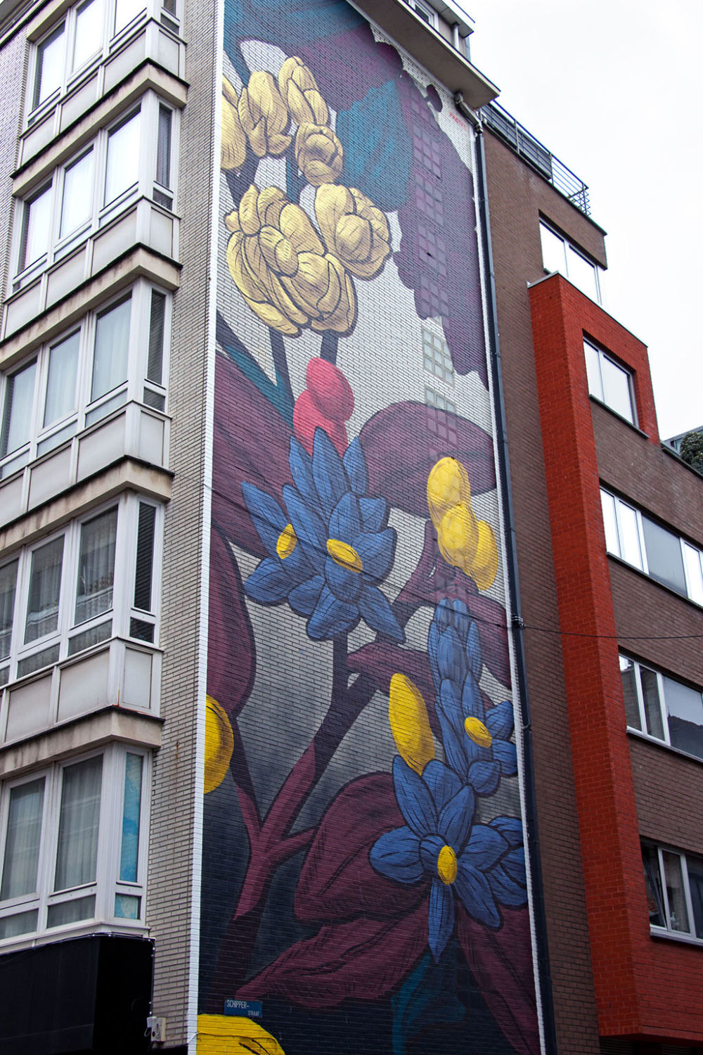 Pastel The Crystal Ship, street art à Ostende